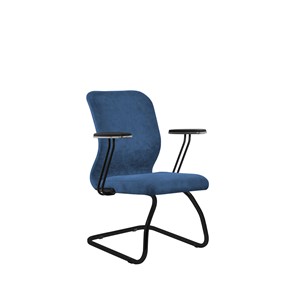 Кресло компьютерное SU-Mr-4/подл.110/осн.008 светло-синий в Перми