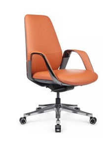 Офисное кресло Napoli-M (YZPN-YR021), Оранжевая кожа/Серая кожа в Перми - предосмотр