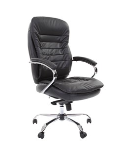 Кресло офисное CHAIRMAN 795 кожа, цвет черный в Перми