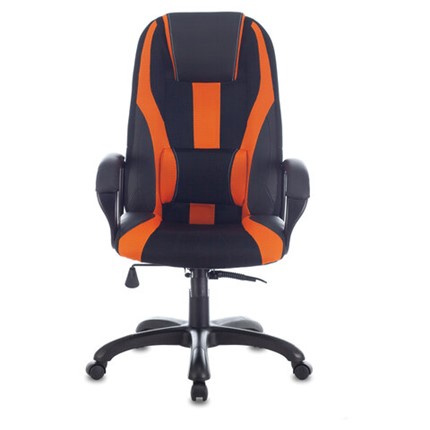 Компьютерное кресло Brabix Premium Rapid GM-102 (экокожа/ткань, черно/оранжевое) в Перми - изображение