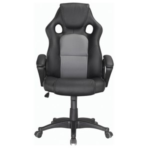 Кресло офисное Brabix Rider Plus EX-544 КОМФОРТ (экокожа, черное/серое) в Перми - предосмотр