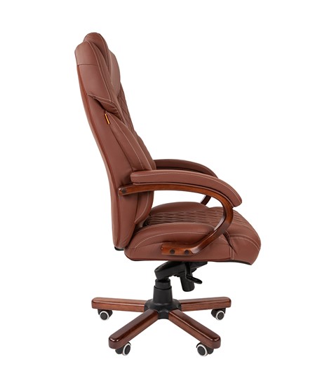 Офисное кресло CHAIRMAN 406, коричневый в Перми - изображение 3