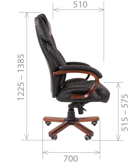 Офисное кресло CHAIRMAN 406, коричневый в Перми - изображение 5