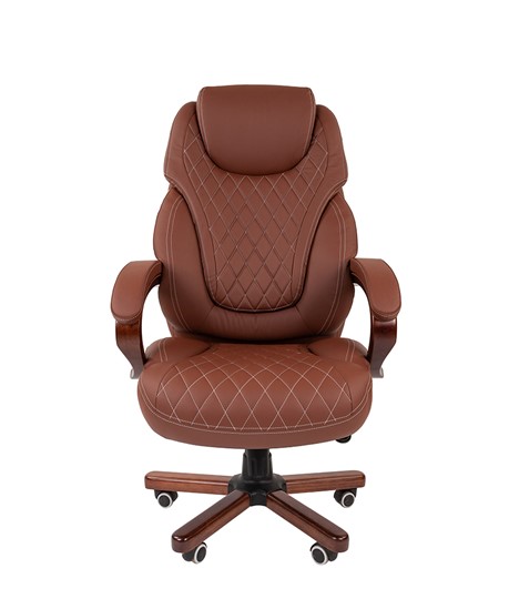 Офисное кресло CHAIRMAN 406, коричневый в Перми - изображение 2