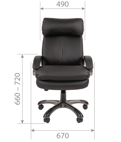 Компьютерное кресло CHAIRMAN 505 Экокожа черная в Перми - изображение 4