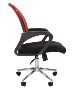 Компьютерное кресло CHAIRMAN 696 CHROME Сетка TW-69 (красный) в Перми - предосмотр 3