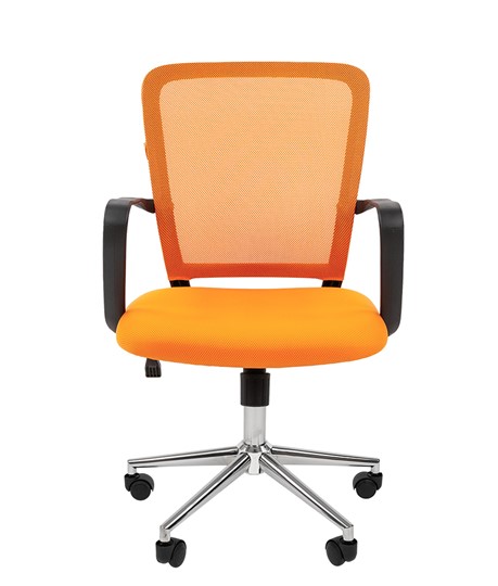 Компьютерное кресло CHAIRMAN 698 CHROME new Сетка TW-66 (оранжевый) в Перми - изображение 2
