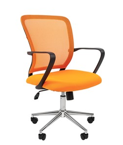 Компьютерное кресло CHAIRMAN 698 CHROME new Сетка TW-66 (оранжевый) в Кунгуре
