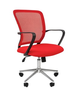 Кресло компьютерное CHAIRMAN 698 CHROME new Сетка TW-69 (красный) в Перми - предосмотр