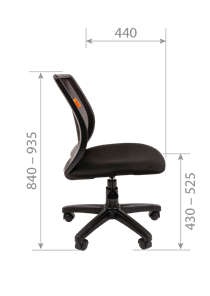 Компьютерное кресло CHAIRMAN 699 Б/Л Сетка TW-01(черный) в Перми - предосмотр 5