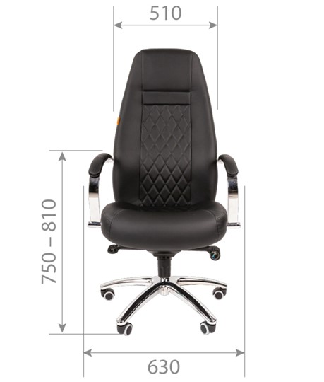 Офисное кресло CHAIRMAN 950 Экокожа черная в Перми - изображение 3