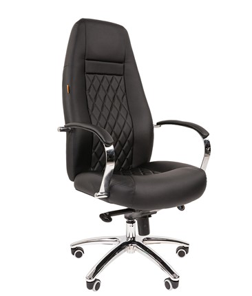Офисное кресло CHAIRMAN 950 Экокожа черная в Перми - изображение