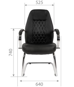 Офисное кресло CHAIRMAN 950V Экокожа черная в Перми - предосмотр 4