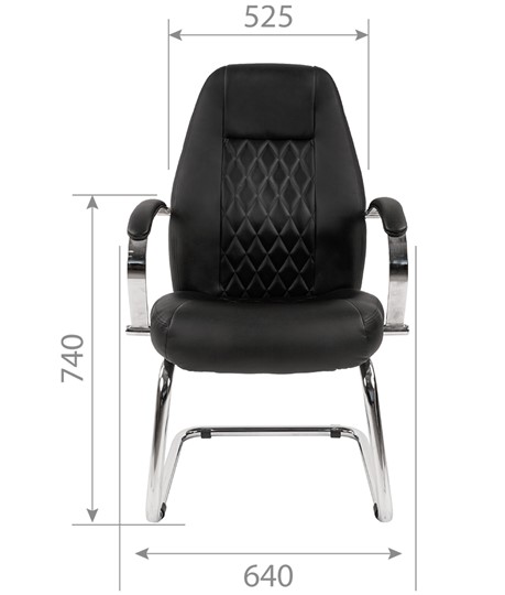 Офисное кресло CHAIRMAN 950V Экокожа черная в Перми - изображение 4