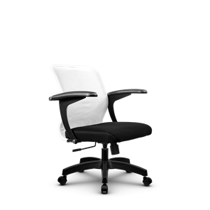 Кресло SU-M-4/подл.160/осн.001, Белый/Черный в Перми