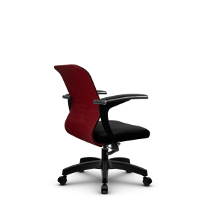 Компьютерное кресло SU-M-4/подл.160/осн.001, Бордовый/Черный в Перми - предосмотр 2