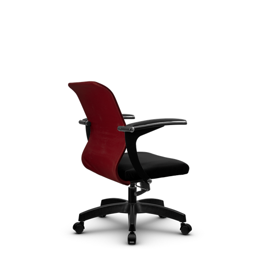 Компьютерное кресло SU-M-4/подл.160/осн.001, Бордовый/Черный в Перми - изображение 2