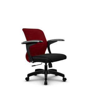 Компьютерное кресло SU-M-4/подл.160/осн.001, Бордовый/Черный в Соликамске
