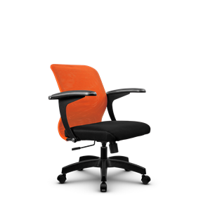 Кресло Метта SU-M-4/подл.160/осн.001, Оранжевый/Черный в Перми