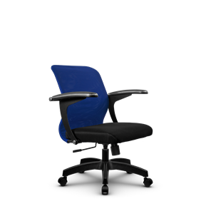 Компьютерное кресло SU-M-4/подл.160/осн.001, Синий/Черный в Перми
