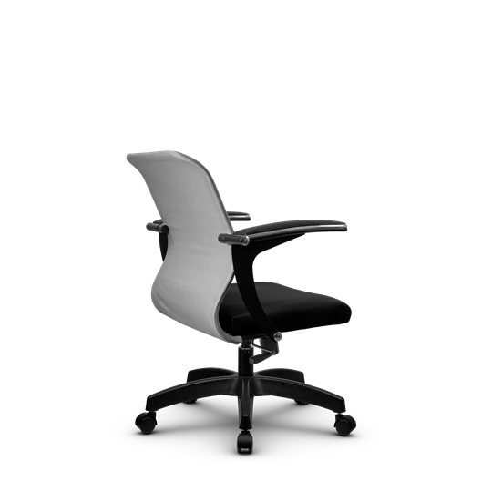 Кресло компьютерное SU-M-4/подл.160/осн.001, Светло-серый/Черный в Перми - изображение 2