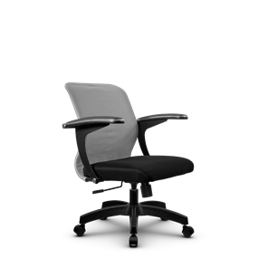 Кресло компьютерное SU-M-4/подл.160/осн.001, Светло-серый/Черный в Перми - предосмотр