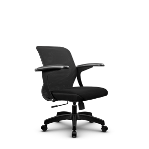 Кресло офисное SU-M-4/подл.160/осн.001, Темно-серый/Черный в Перми - предосмотр
