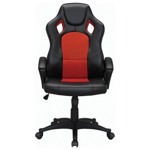 Компьютерное кресло Brabix Rider EX-544 (экокожа черная/ткань красная) 531583 в Перми