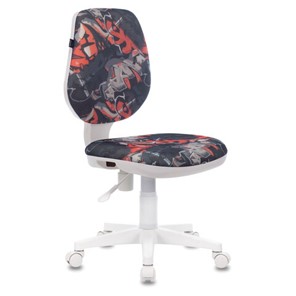 Офисное кресло Brabix Fancy MG-201W (без подлокотников, пластик белый, с рисунком "Graffity") 532415 в Кунгуре