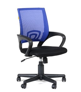 Кресло офисное CHAIRMAN 696 black Сетчатый акрил DW61 синий в Перми
