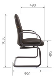 Офисный стул CHAIRMAN 279V JP15-2, ткань, цвет черный в Перми - предосмотр 4