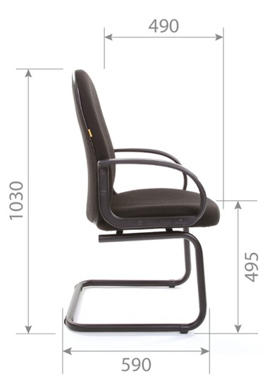 Офисный стул CHAIRMAN 279V JP15-2, ткань, цвет черный в Перми - изображение 4