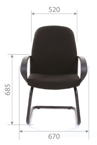 Офисный стул CHAIRMAN 279V JP15-2, ткань, цвет черный в Перми - предосмотр 3