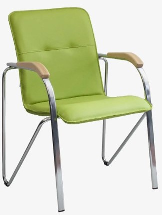 Офисный стул Samba Chrome салатовый в Перми - изображение