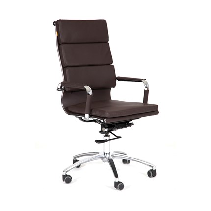 Кресло офисное CHAIRMAN 750 экокожа коричневая в Перми - изображение