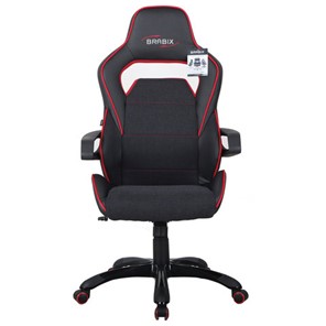 Офисное кресло Brabix Nitro GM-001 (ткань, экокожа, черное, вставки красные) 531816 в Кунгуре