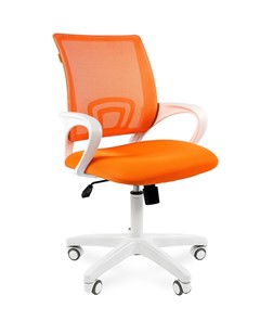 Кресло CHAIRMAN 696 white, ткань, цвет оранжевый в Чайковском