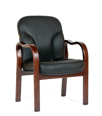 Офисное кресло CHAIRMAN 658 Натуральная кожа черный в Березниках - изображение