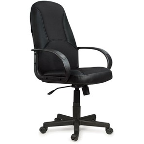 Компьютерное кресло BRABIX "City EX-512", кожзаменитель черный, ткань черная, TW, 531407 в Перми - предосмотр