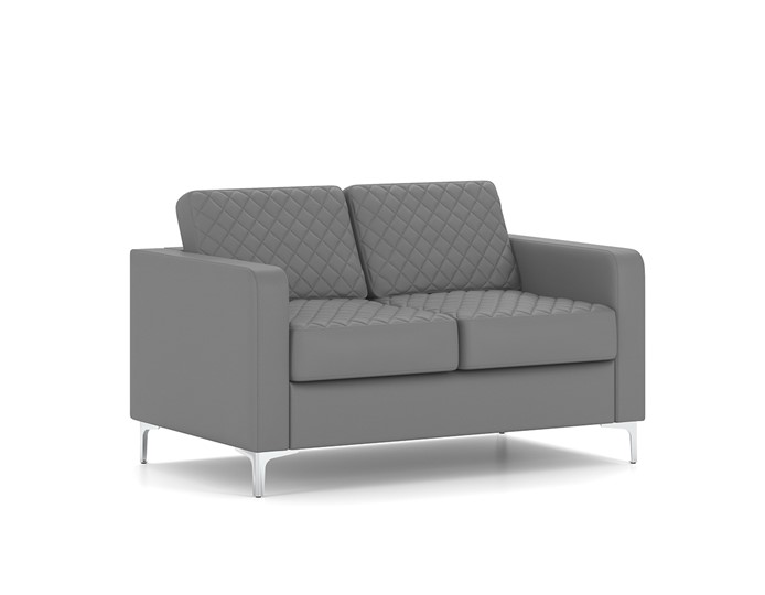 Прямой диван Актив двухместный, серый в Перми - изображение 1