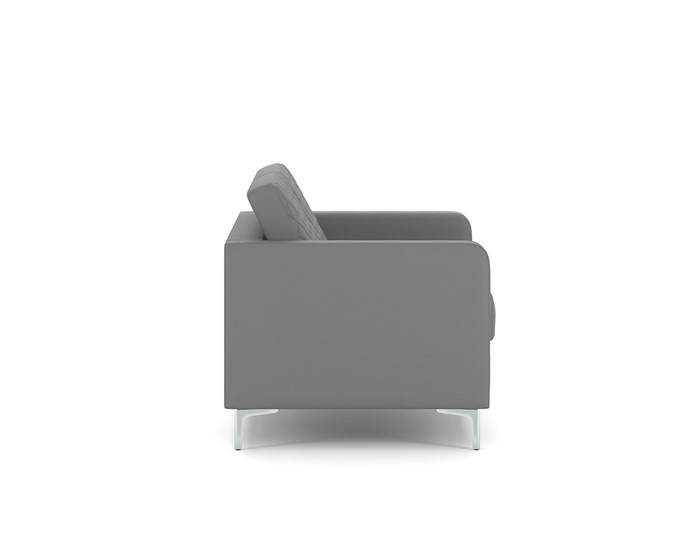Прямой диван Актив двухместный, серый в Перми - изображение 2