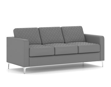 Прямой диван Актив трехместный, серый в Перми - предосмотр 1