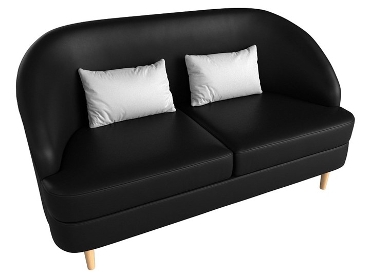 Прямой диван Атико, Черный/Белый (Экокожа) в Перми - изображение 4