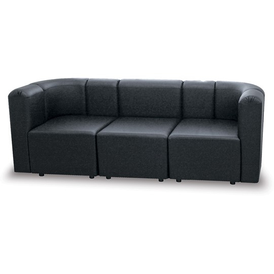 Офисный диван мягкий Юнона, экокожа премиум / черная CN1114 в Перми - изображение 2