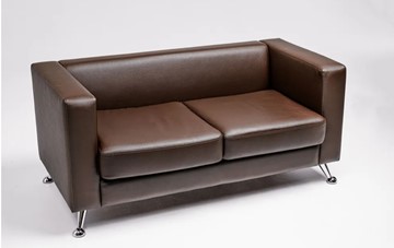 Комплект мебели Альбиони коричневый кожзам  диван 2Д + кресло в Перми - предосмотр 2