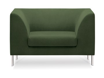 Мягкое офисное кресло Сиеста, ткань Сахара / зеленая С39 в Перми