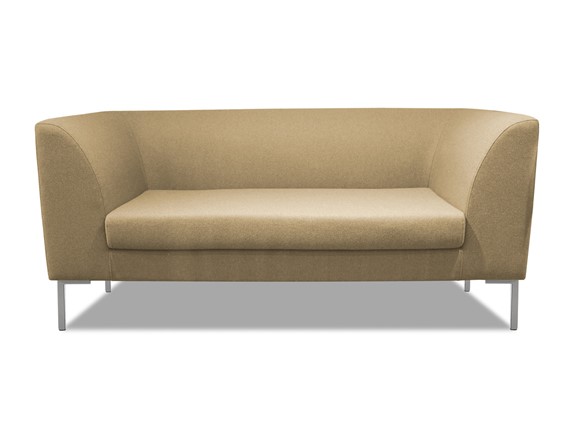 Офисный диван мягкий Сиеста 2-местный, ткань Bahama / бежевая в Перми - изображение