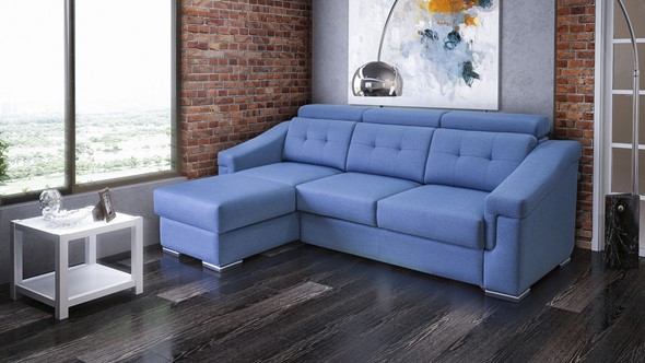 Угловой диван Матрица 27 ТТ с оттоманкой в Перми - изображение