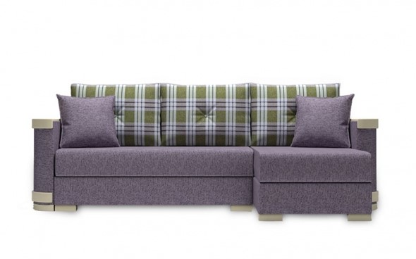 Угловой диван Serena 210 (Uno roze grey + kenturi sage) в Перми - изображение