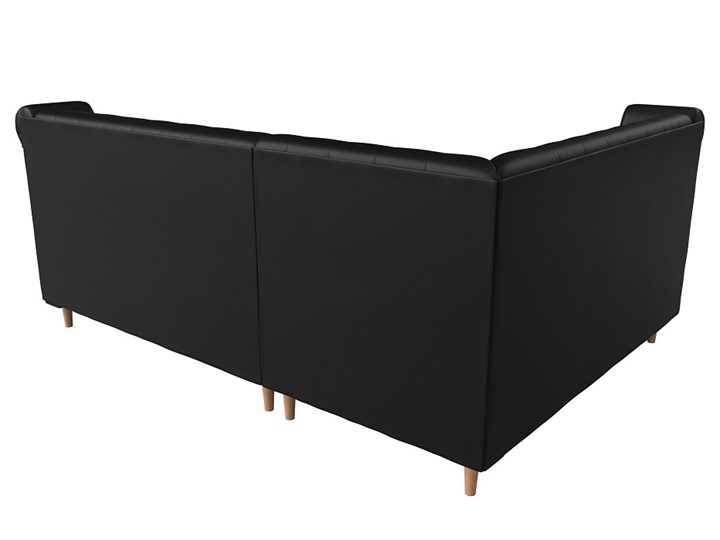 Угловой диван Бронкс, Черный (экокожа) в Перми - изображение 5